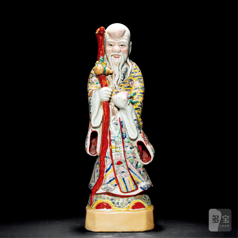 粉彩寿星